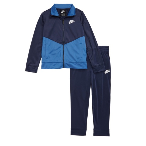 Nike Infant Boy Full Zip Track Jacket & Jogger Pants 2 Piece Set (Midnight Navy) - Picture 1 of 5